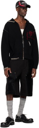 Andersson Bell Black Heart Logo Zip-Up Hoodie