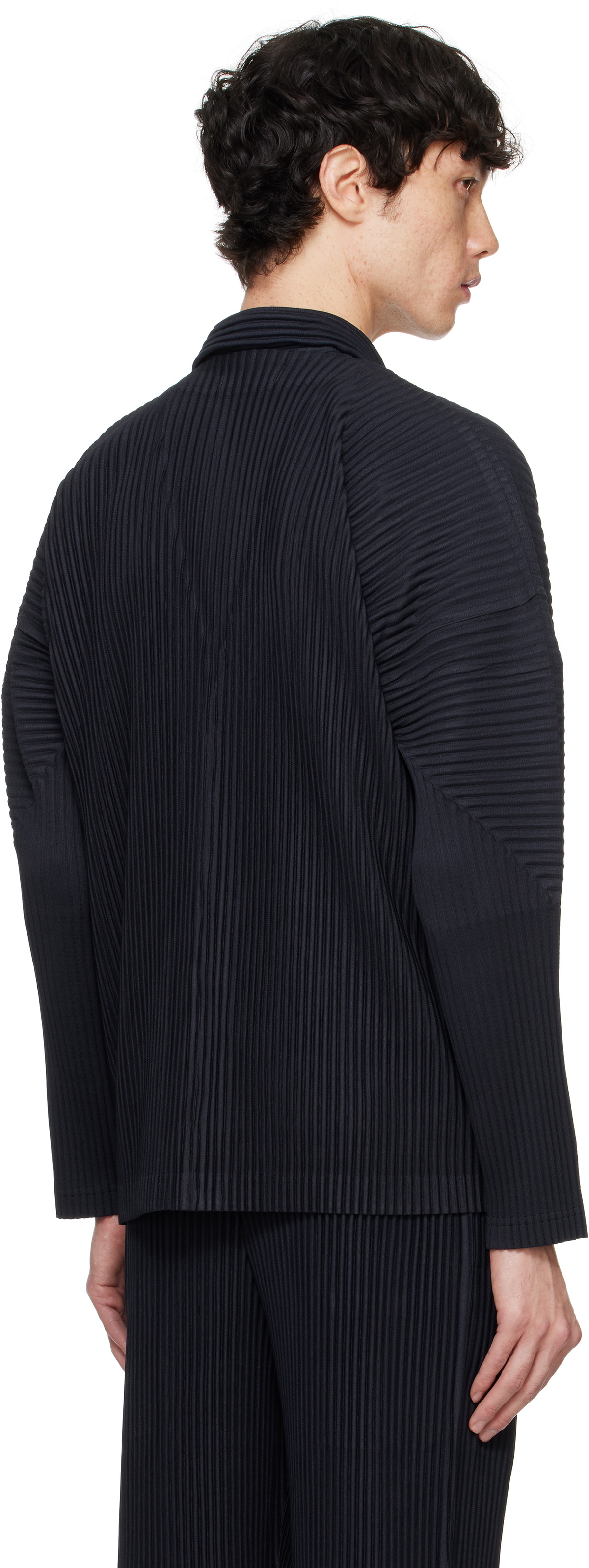 HOMME PLISSÉ ISSEY MIYAKE ネイビー カーディガン 【公式通販】