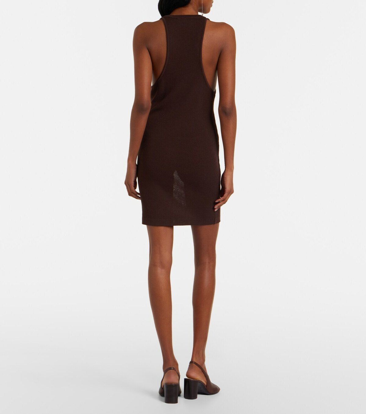 Lemaire Ribbed crêpe minidress