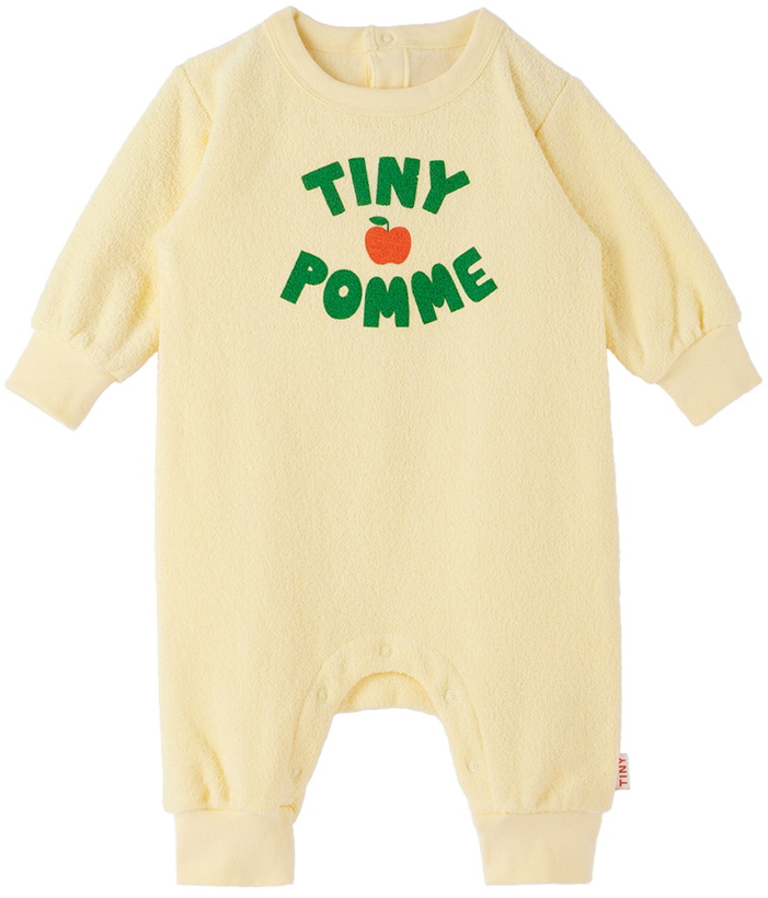 Photo: TINYCOTTONS Baby Yellow 'Tiny Pomme' Romper