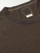 Visvim - Amplus Distressed Cotton-Jersey T-Shirt - Brown