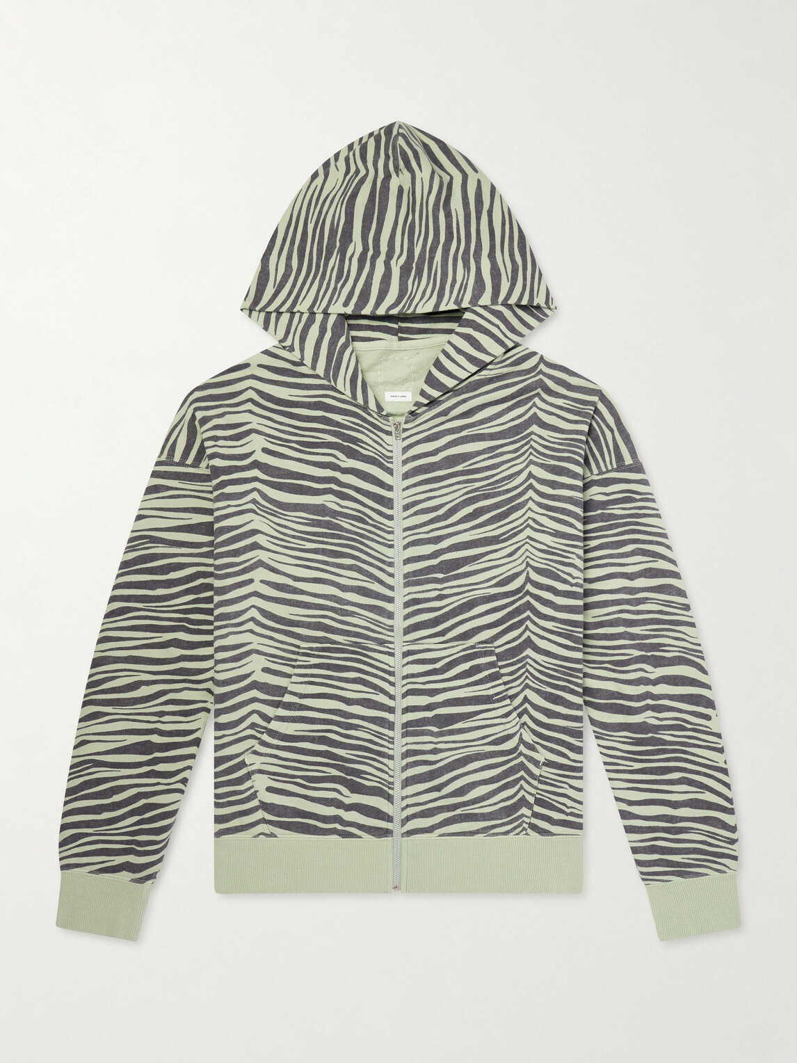 Visvim - Jumbo Printed Cotton Zip-Up Hoodie - Green