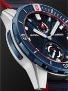ULYSSE NARDIN - Diver X Nemo Point Limited Edition Automatic 44mm Titanium and Webbing Watch, Ref. No. 1183-170LE/93-NEMO - Blue