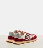 Dolce&Gabbana DG Cushion suede-trimmed sneakers