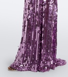 Jenny Packham Lisette embellished gathered gown