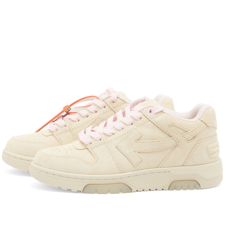 Photo: Off-White Men's Out Of Office Suede Sneakers in Biege