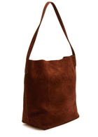 Mansur Gavriel Cabas Everyday Suede Tote - Chocolate - One Size
