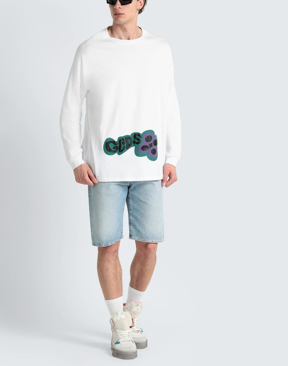 Gcds Mens T-shirt in White