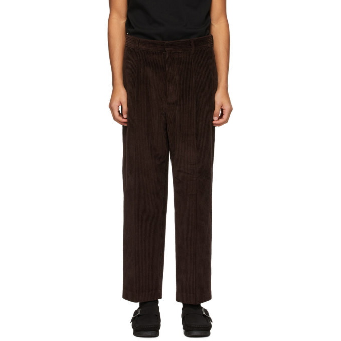 Photo: Second/Layer Burgundy Corduroy Velluto Trousers
