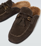 Tom Ford - Suede and shearling mules