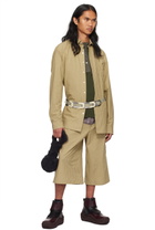 SC103 Beige Script Shirt