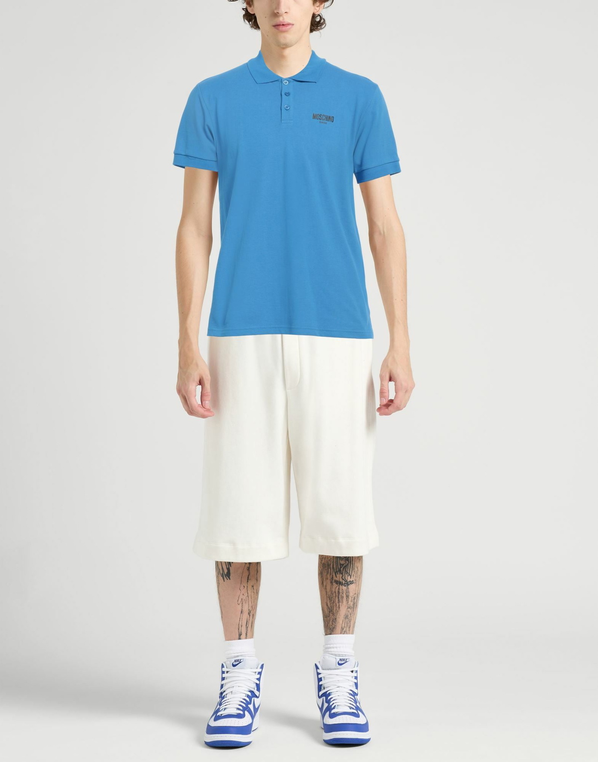 Moschino Mens Polo shirt Azure