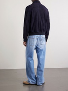 Mr P. - Suede Blouson Jacket - Blue