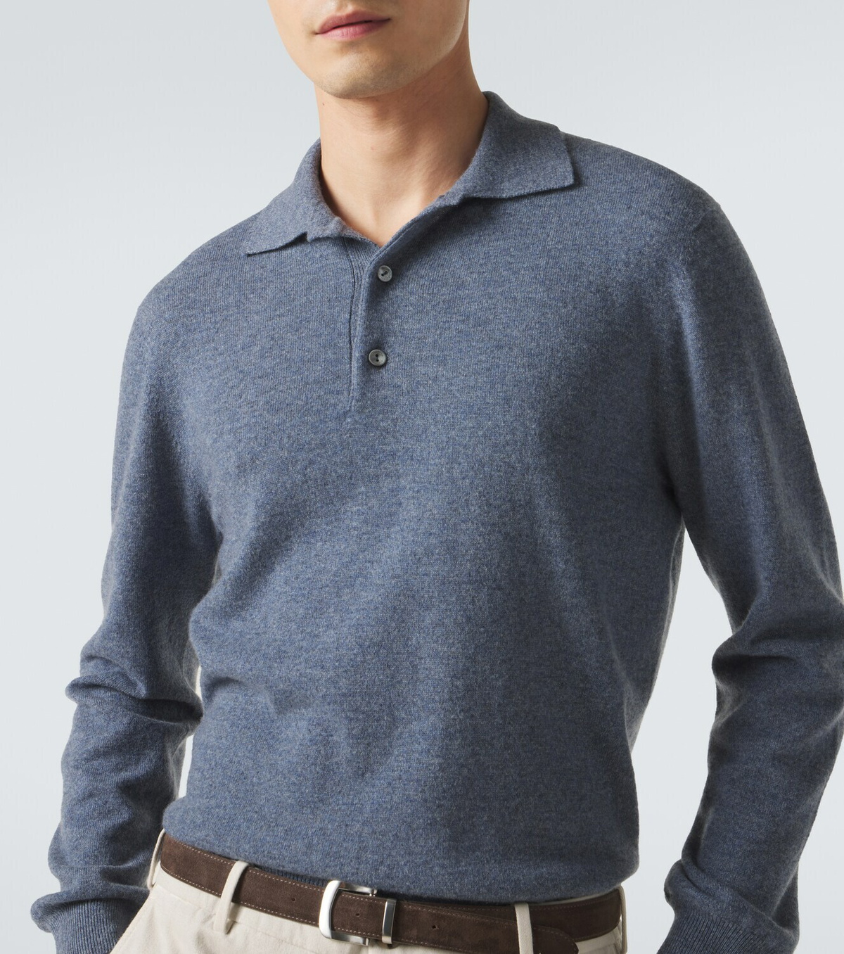 Agnona Cashmere polo sweater