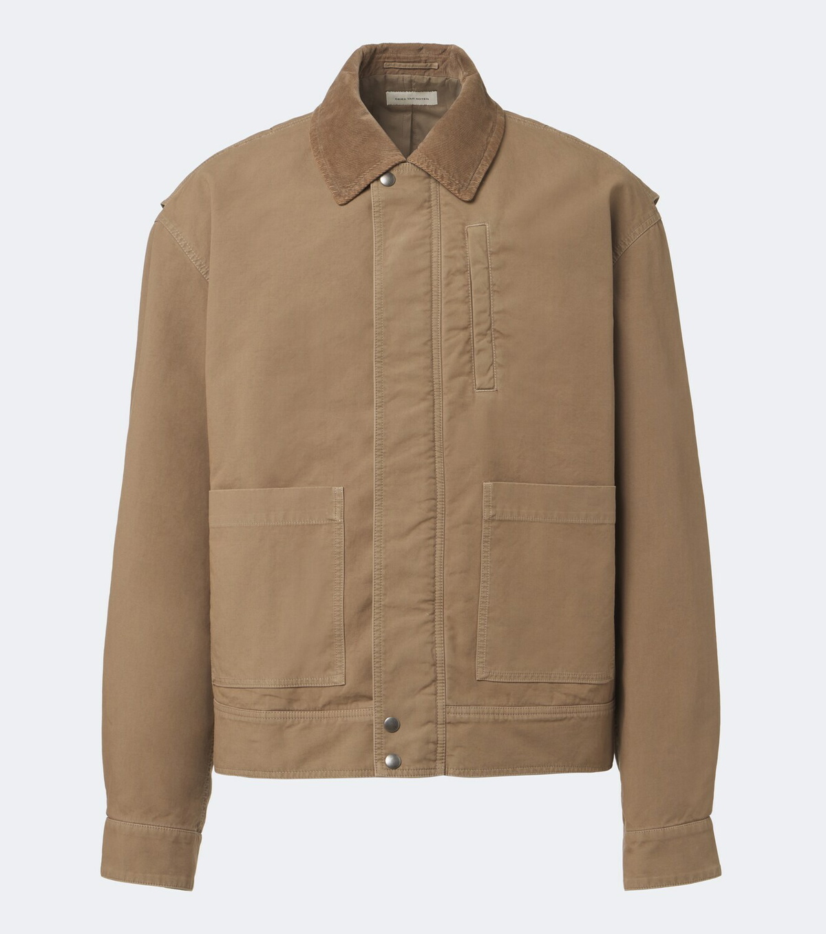 Dries Van Noten Corduroy-trimmed cotton field jacket