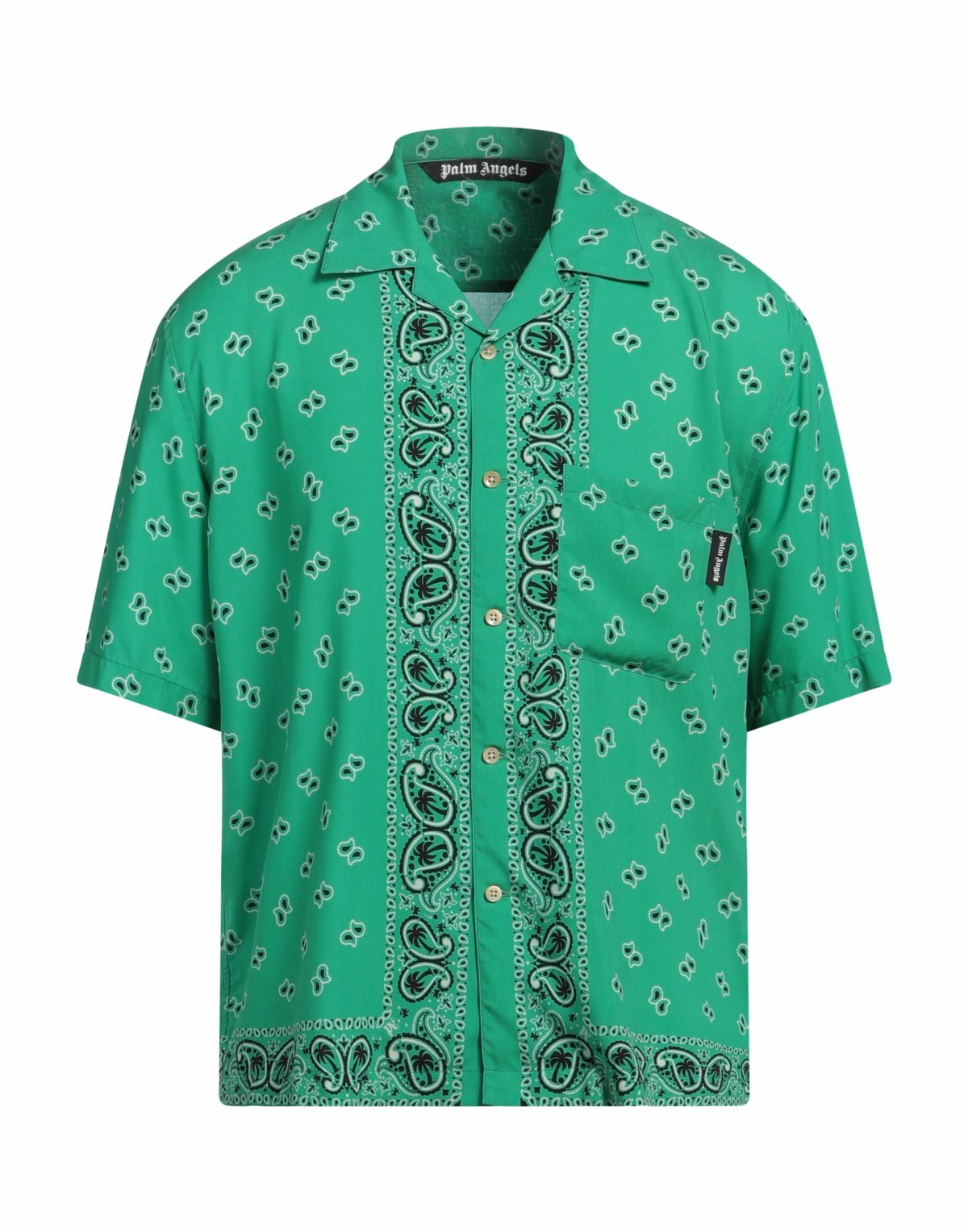 Palm Angels Mens Shirt in Green