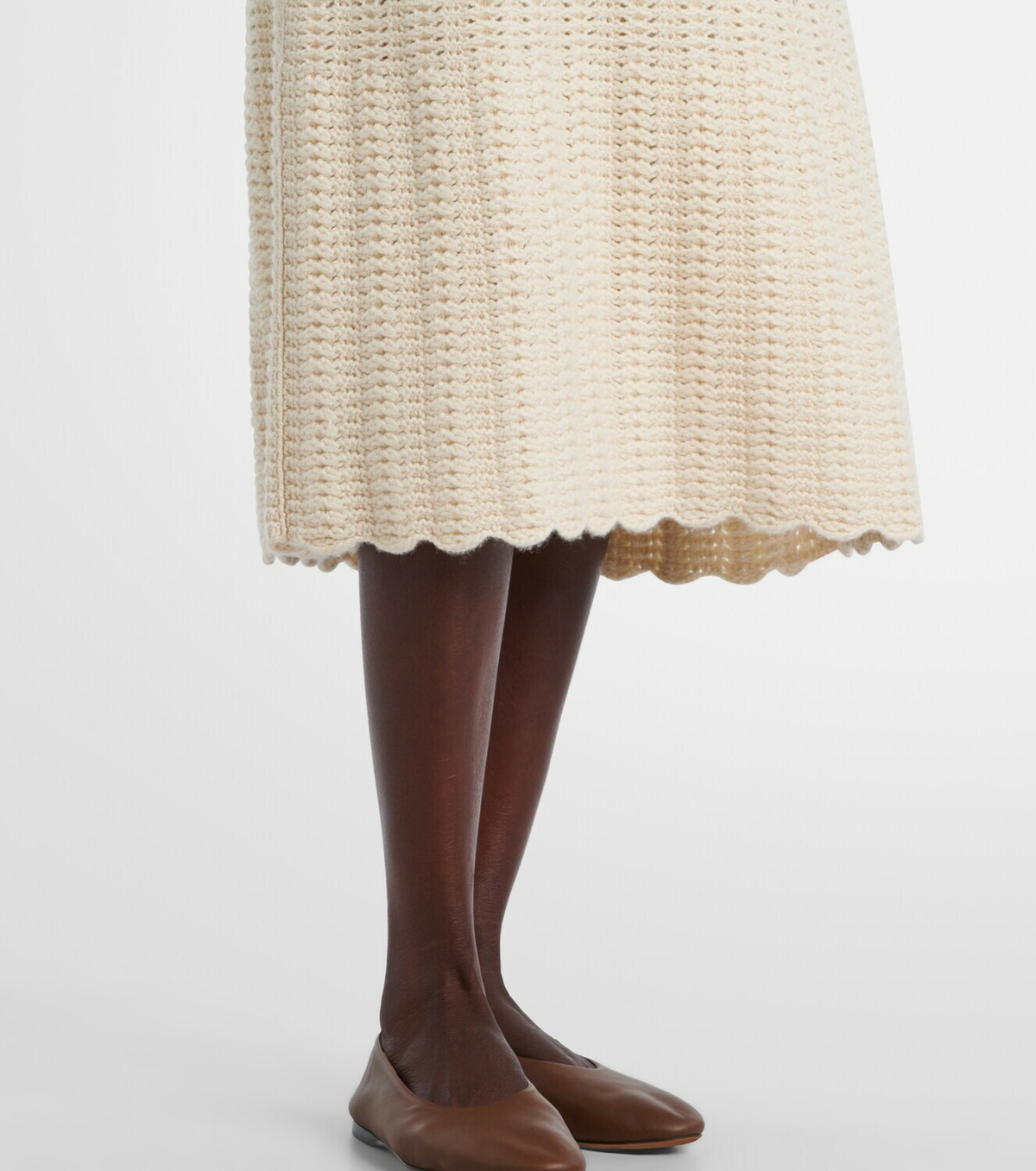 Loro Piana Arola knitted cotton polo dress