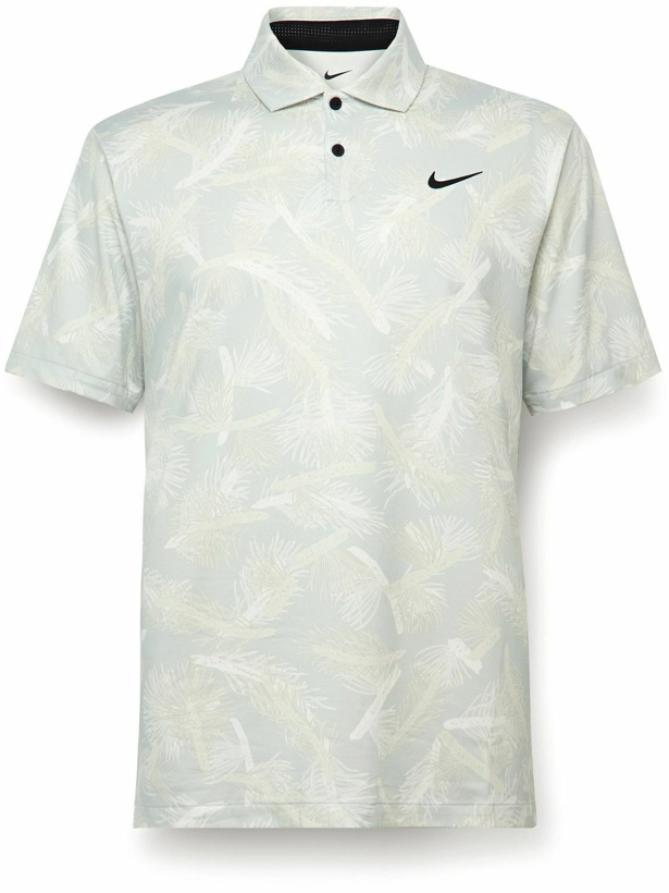 Photo: Nike Golf - Tour Printed Dri-FIT Golf Polo Shirt - White