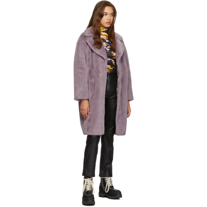 Stand camille faux shearling on sale coat