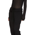 Ann Demeulemeester Black Dominic Lounge Pants