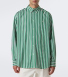 Loewe Double L striped cotton poplin shirt