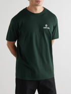 OSTRYA - Core Equi-Tee Logo-Print Cotton-Blend Jersey T-Shirt - Green