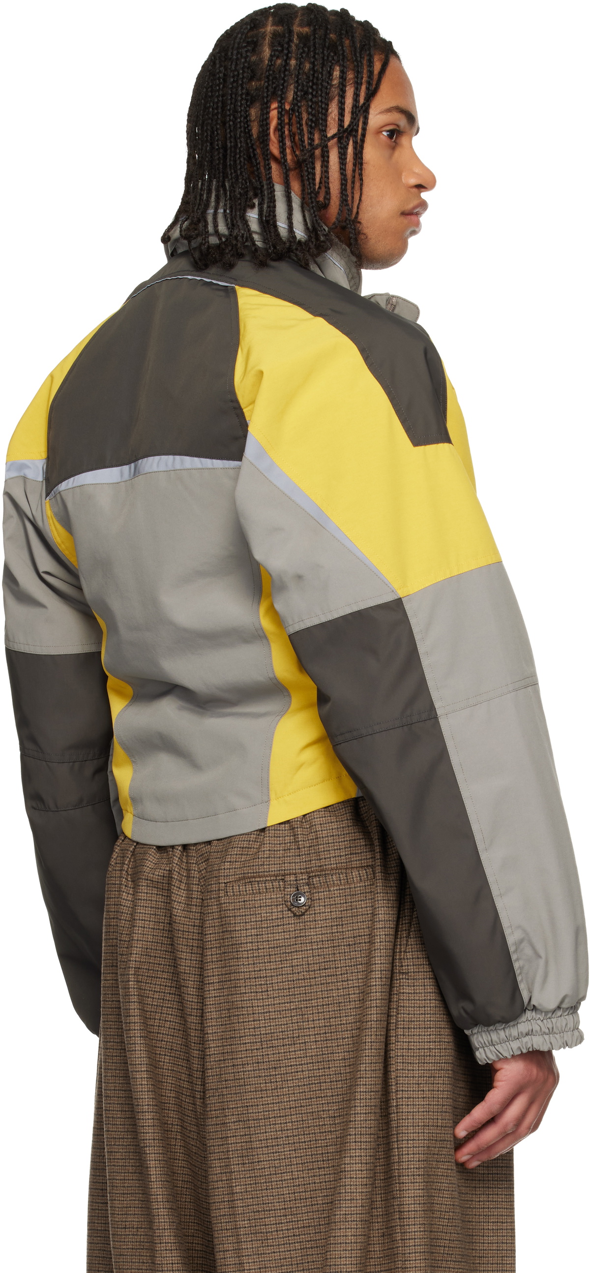 Martine Rose Gray Shrunken Sports Jacket