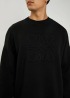 Loewe Anagram Wool-blend Sweatshirt Black