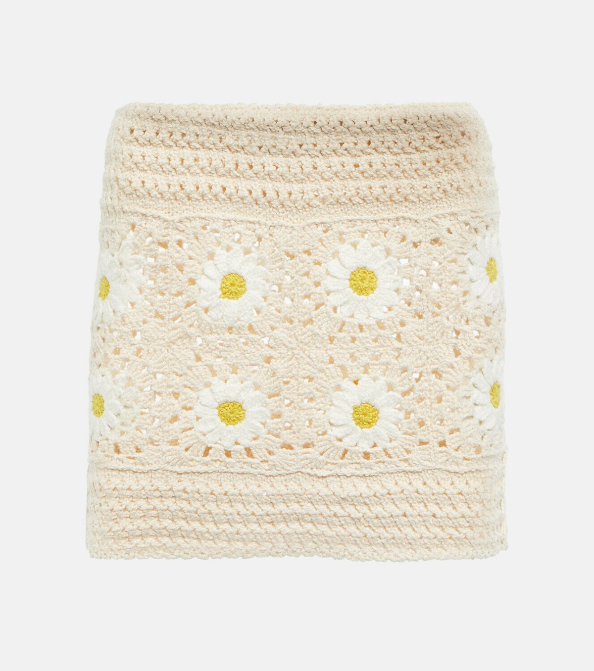 Alanui - Daisy crocheted miniskirt