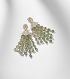 Marina B Pampilles 18kt gold drop earrings with diamonds and zircons