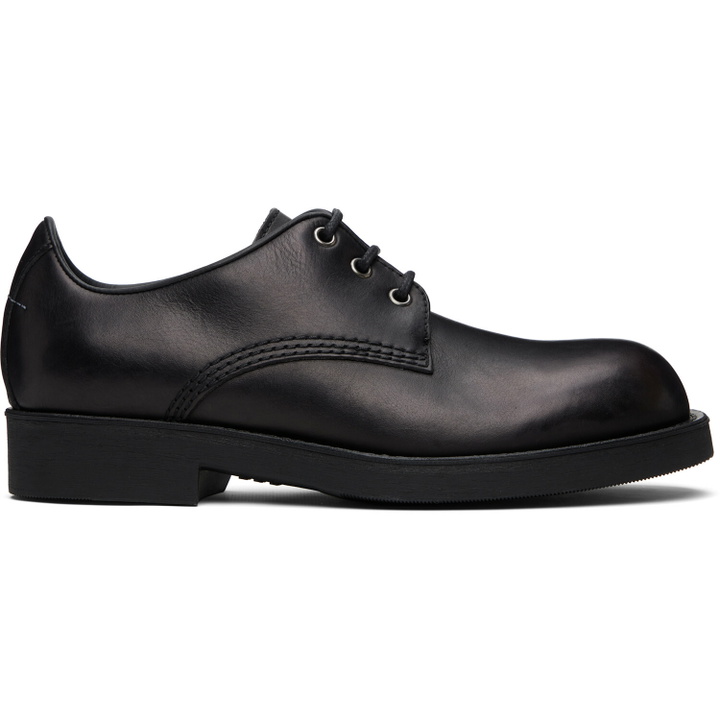 Photo: MM6 Maison Margiela Black Lace-Up Derbys