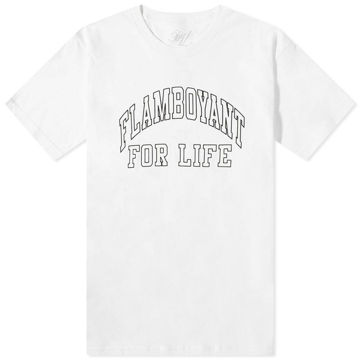 Photo: Pleasures Men's Big L Flamboyant T-Shirt in White