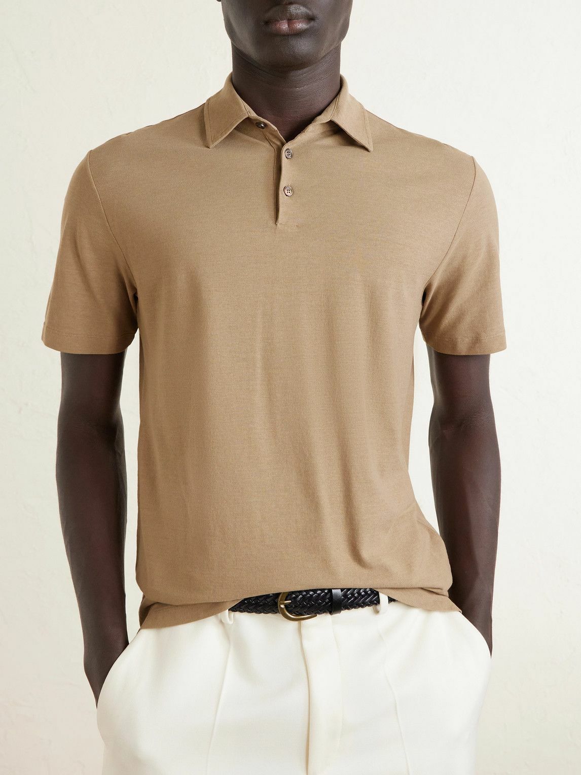 Slowear - Organic Cotton Polo Shirt - Brown