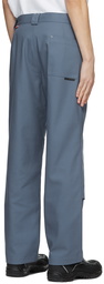 GR10K Blue Polyester Trousers