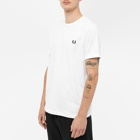 Fred Perry Authentic Men's Ringer T-Shirt in White