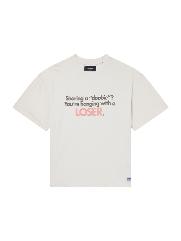 Photo: NAHMIAS - PSA Printed Cotton-Jersey T-Shirt - White