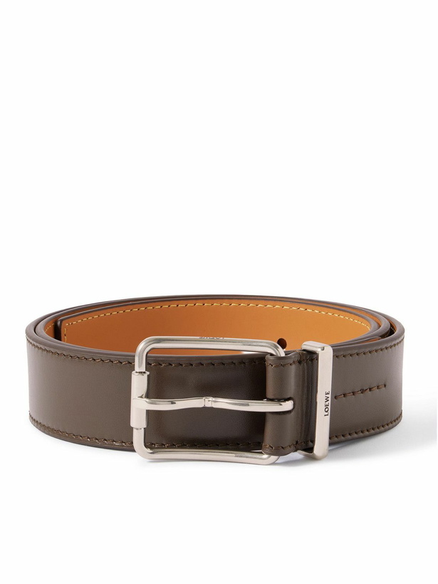 Photo: LOEWE - 3.2cm Leather Belt - Brown