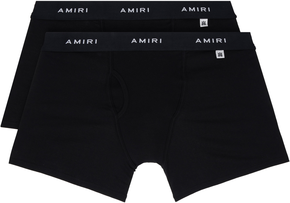 AMIRI Two-Pack Black Cotton Briefs