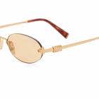 Miu Miu Eyewear A54S Sunglasses in Brass/Orange 