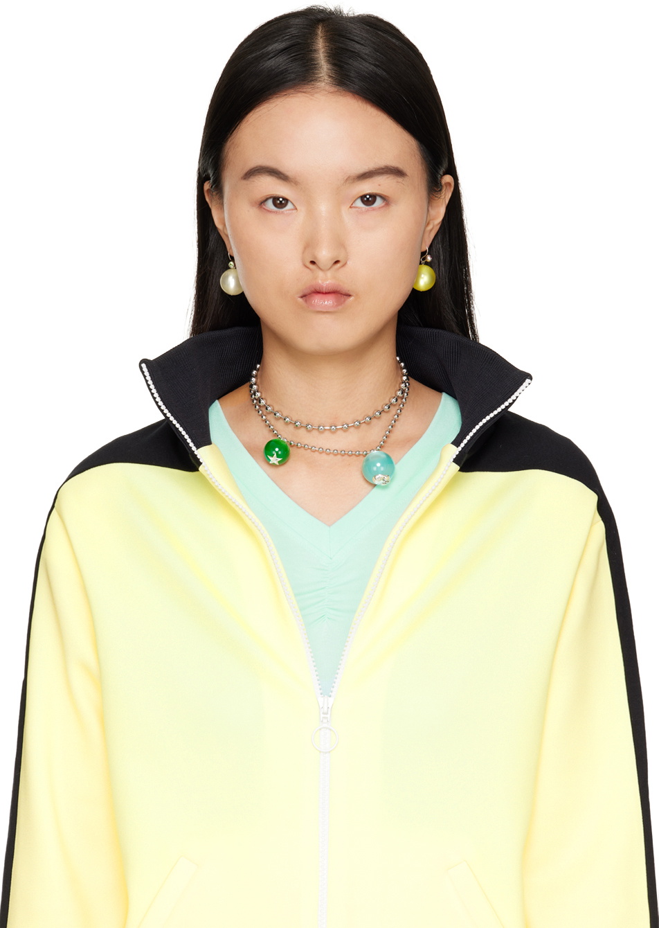 Mondo Mondo Yellow & White Cha Cha Earrings