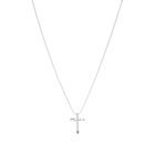 NUMBERING Men's Mini Screwdriver Cross Necklace in Silver