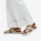 Marni Women's FB Criscross Sandal in Lemon/Apricot/Moca