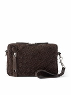Officine Creative - Woven Suede Messenger Bag