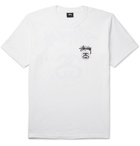 Stüssy - Logo-Printed Cotton-Jersey T-Shirt - White