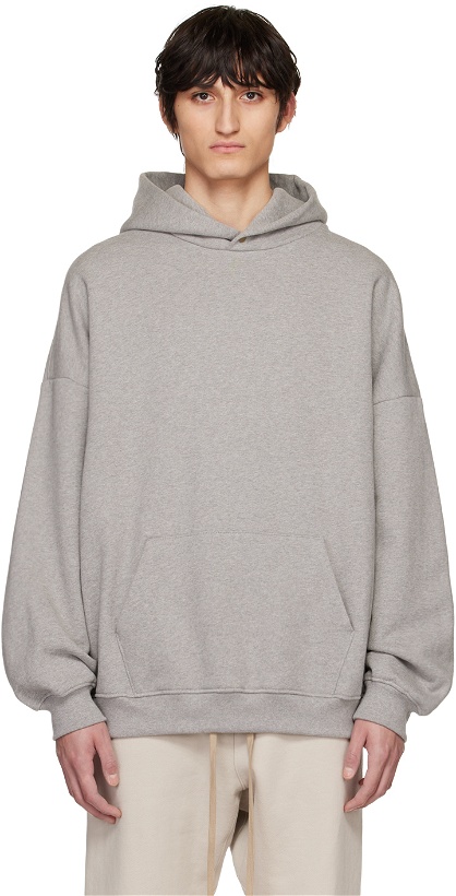 Photo: Fear of God Gray Relaxed Hoodie