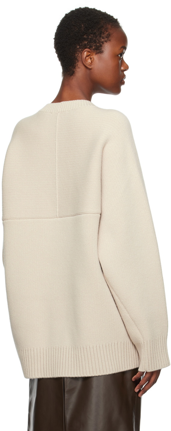 Lanvin Beige Cape Sweater