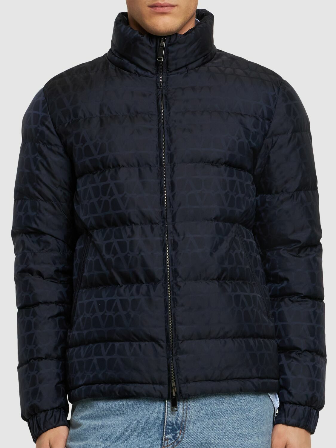 VALENTINO Monogram Jacquard Down Jacket Valentino