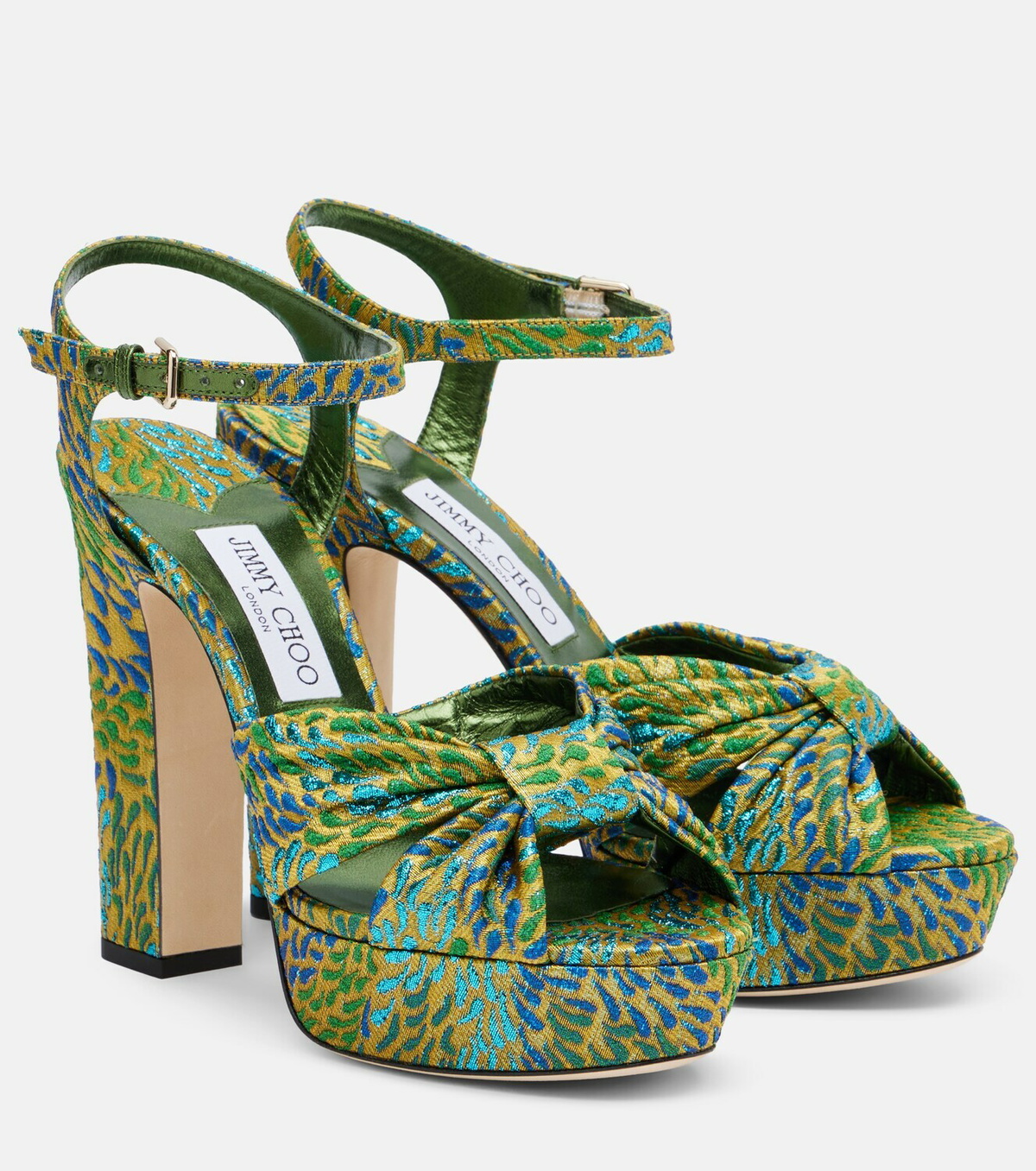 Jimmy Choo Heloise brocade platform sandals