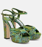 Jimmy Choo Heloise brocade platform sandals