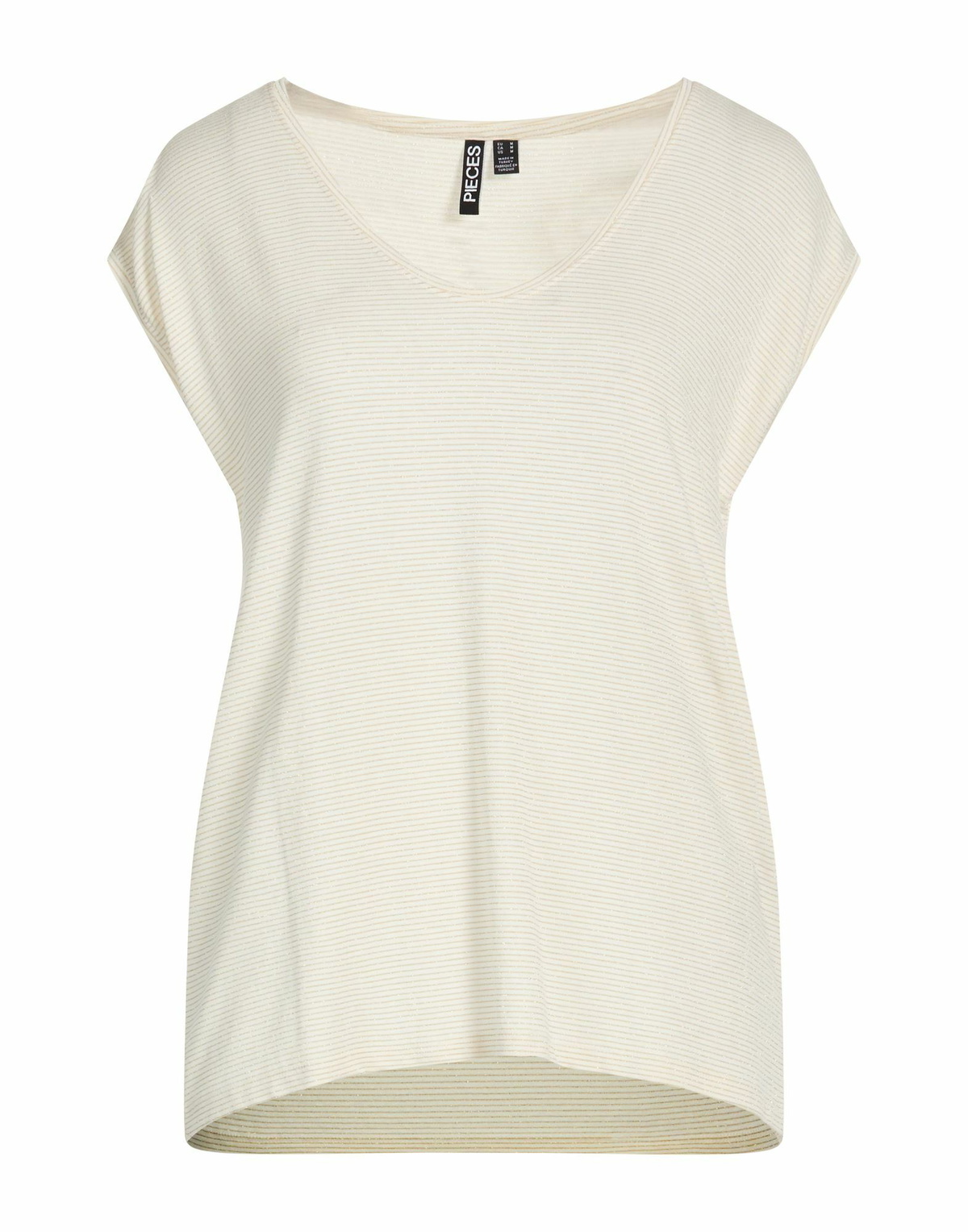 Pieces Womens T-shirt in Off white